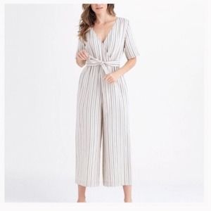 Vetta Striped Wrap Reversible Jumpsuit XS - BELT NOT INCLUDED